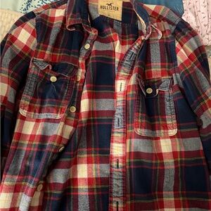 Hollister Plaid Flannel Shirt medium